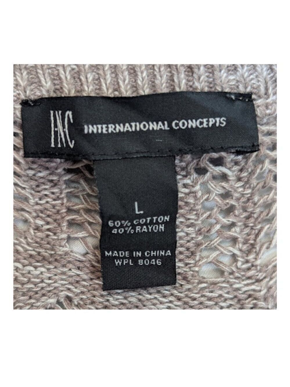 INC International Concepts Metallic Knit Sweater Dress | Size L - Picture 10 of 11